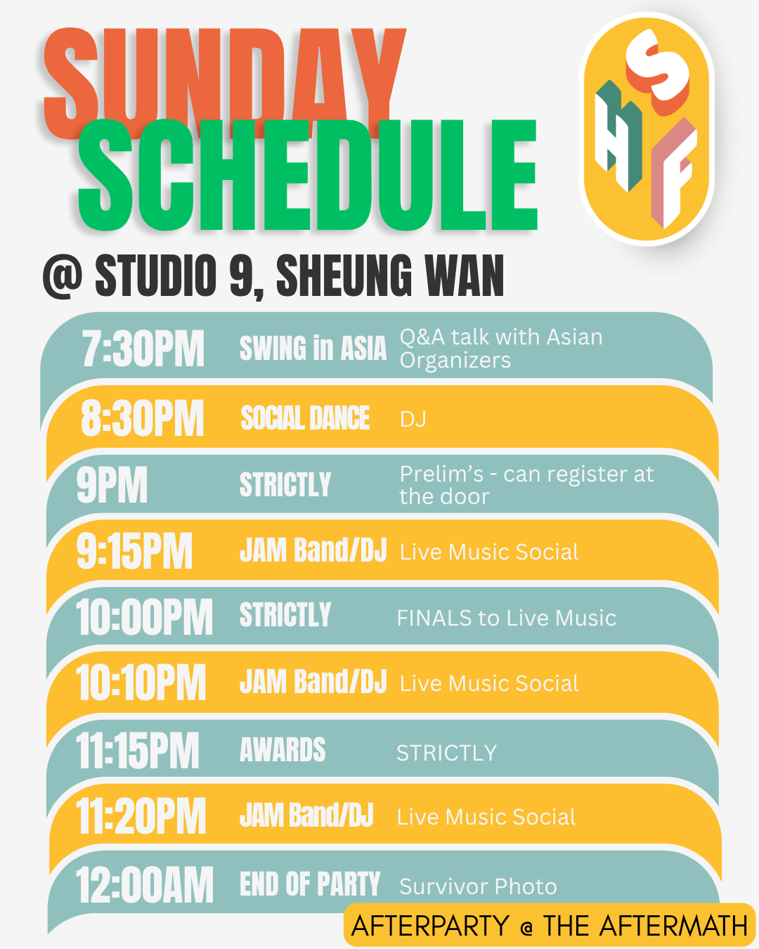 Sunday Schedule